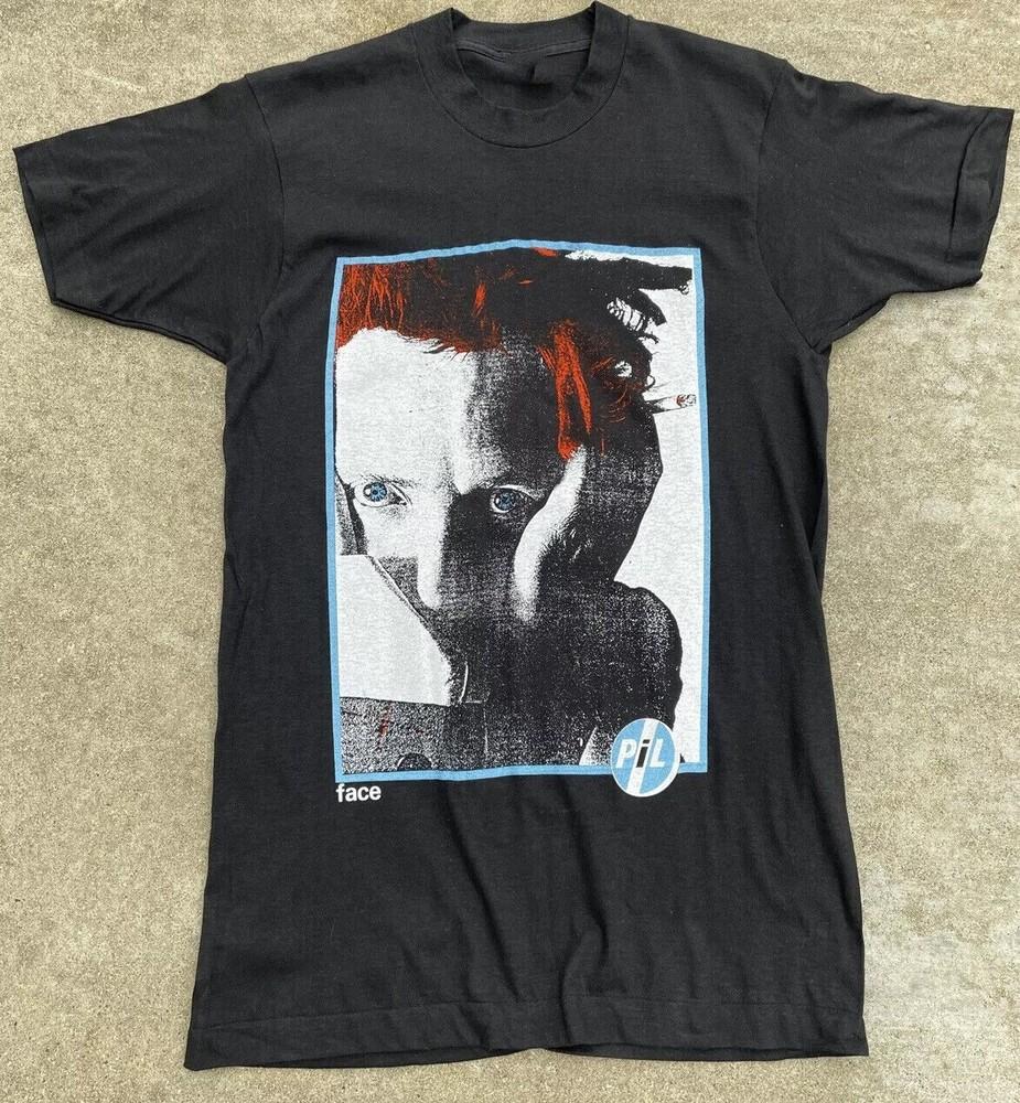 90S Public Image Limited Face PIL Shirt Black Mens Unisex T-Shirt