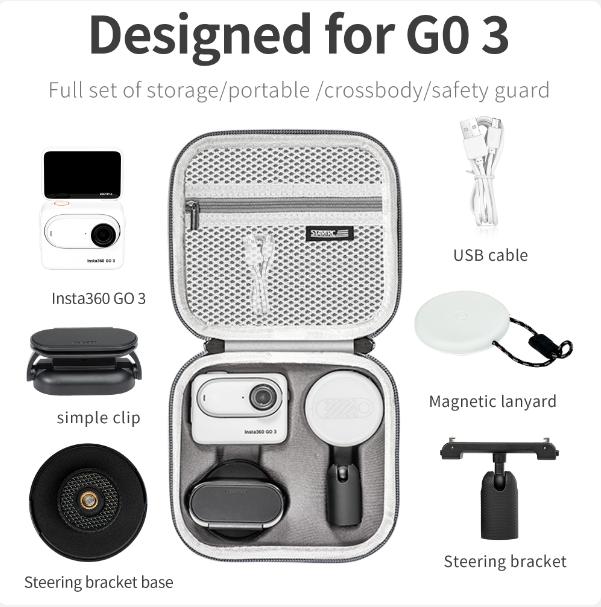 Мини-сумка для хранения для Insta360 GO 3, чехол, сумка для тела для Insta360 GO 3, защитная сумка, аксессуары для спортивной экшн-камеры