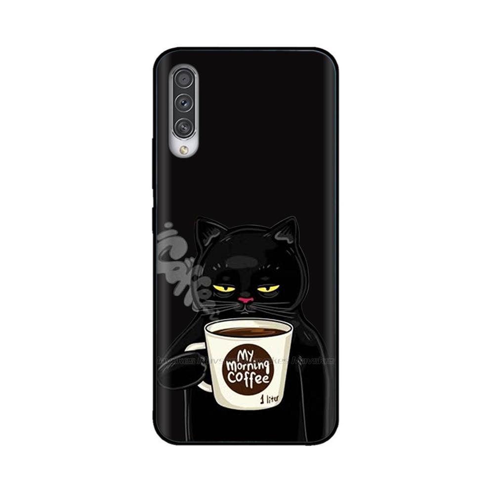 Чехол для Samsung Galaxy A50 с принтом мультфильма, мягкий ТПУ чехол, силиконовая противоударная задняя крышка для Samsung A50 A 50, смешные чехлы для телефона