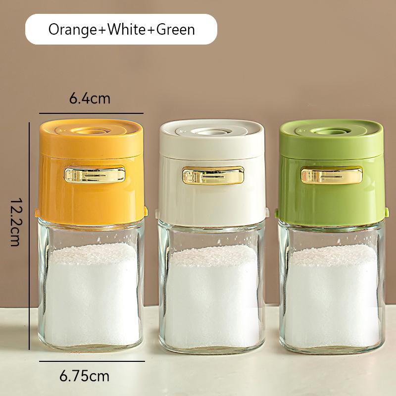 Кухонная бутылка для соли, стеклянная герметичная влагостойкая банка для приправ, многоцелевая коробка для приправ на открытом воздухе, регулируемая
