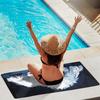 1pc Cute Maltese Dog Beach Towel - Quick Dry, Lightweight, Soft & Absorbent Microfiber, Modern Cartoon Style for Pool, Swim