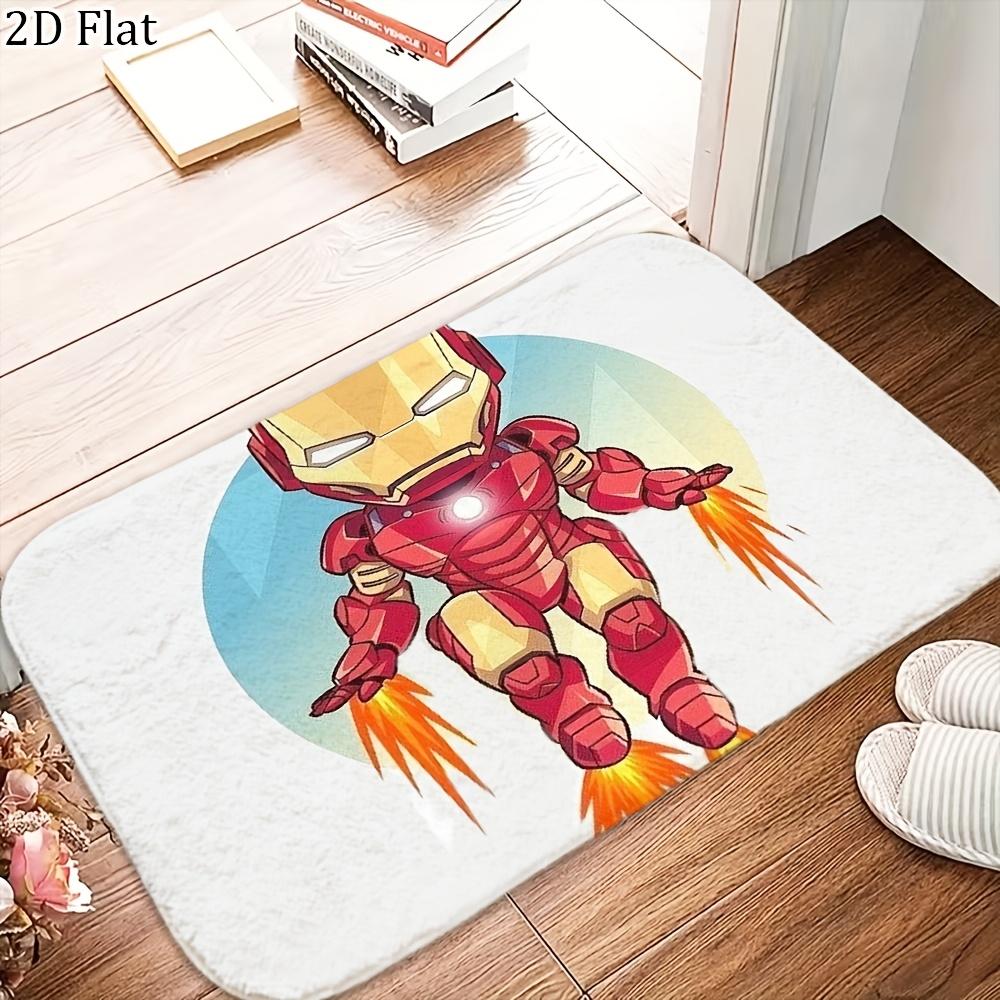 1pc Flannel Rug Marvel Superheroes Bathroom Mat, Multiple Sizes, Multi-functional for Daily Use, Suitable for Bathroom, Entran