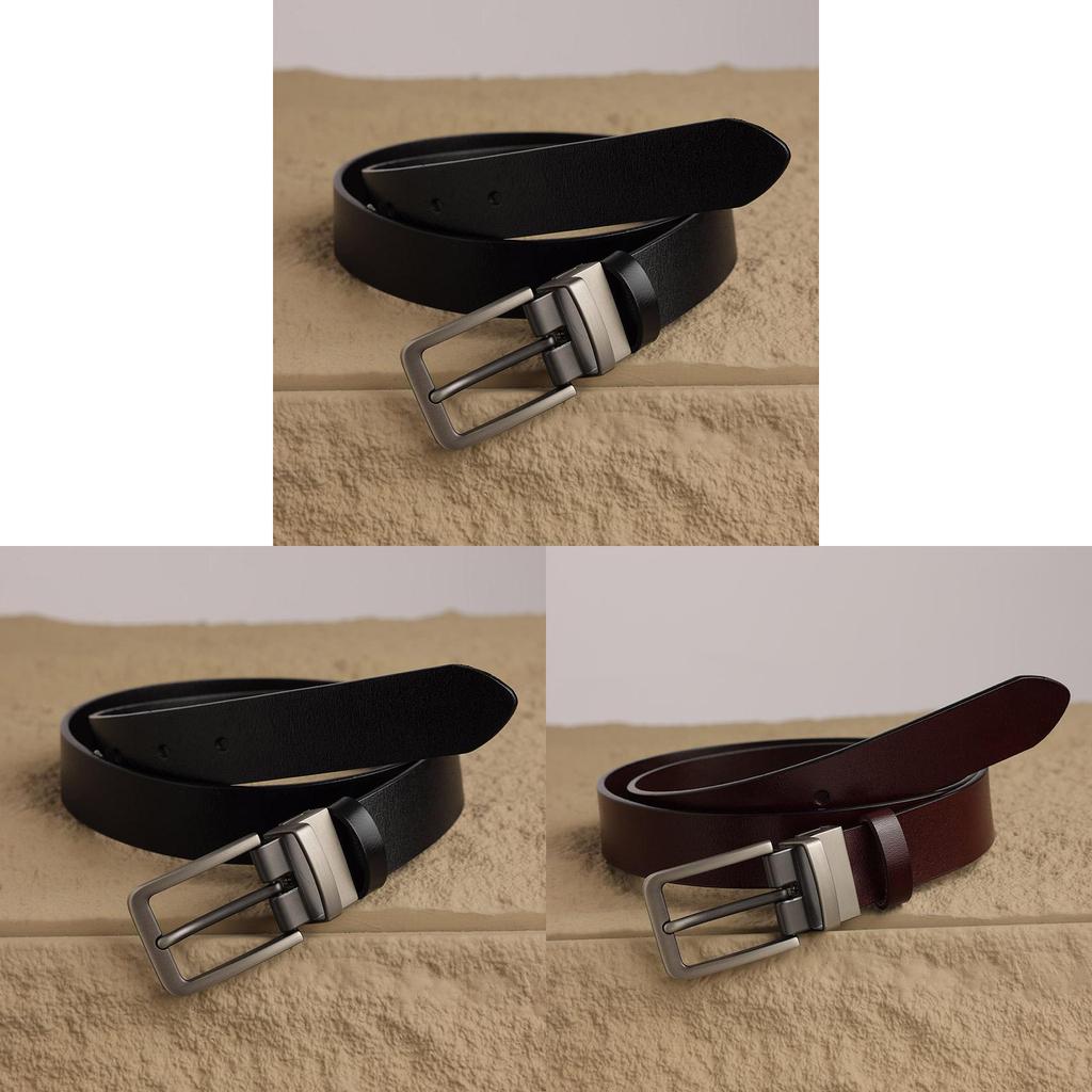 Кожаный деловой ремень для женщин и мужчин с регулируемой посадкой для офиса и официальной одежды
