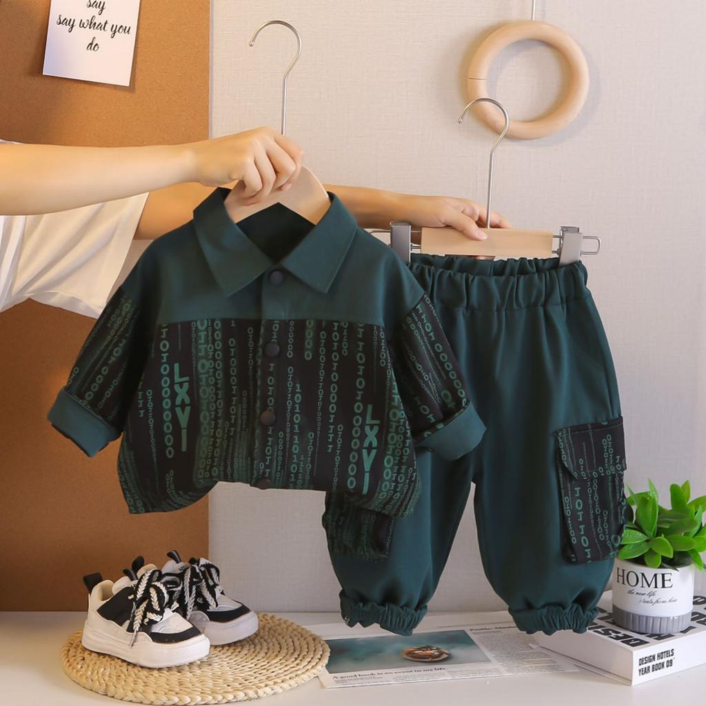 Детский повседневный комплект с длинным рукавом, удобные наряды для повседневной носки