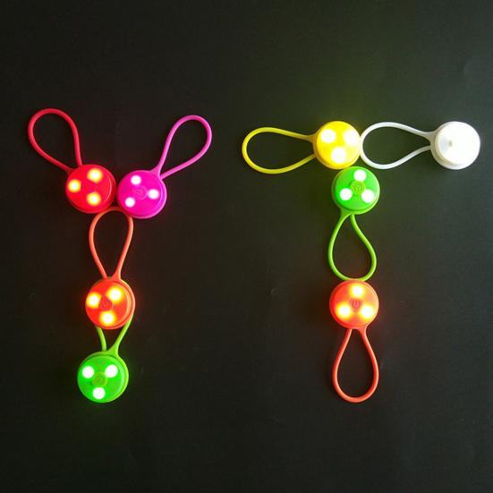 Светодиодный светящийся рюкзак с 3 режимами мигания, силиконовый шнур высокой видимости, корпус из АБС-пластика, регулируемый ремень, сигнальный свет