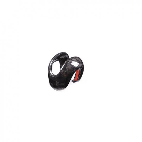 Hard Carbon Fiber Car Gear Shift Knob Sticker For Porsche Macan 2024