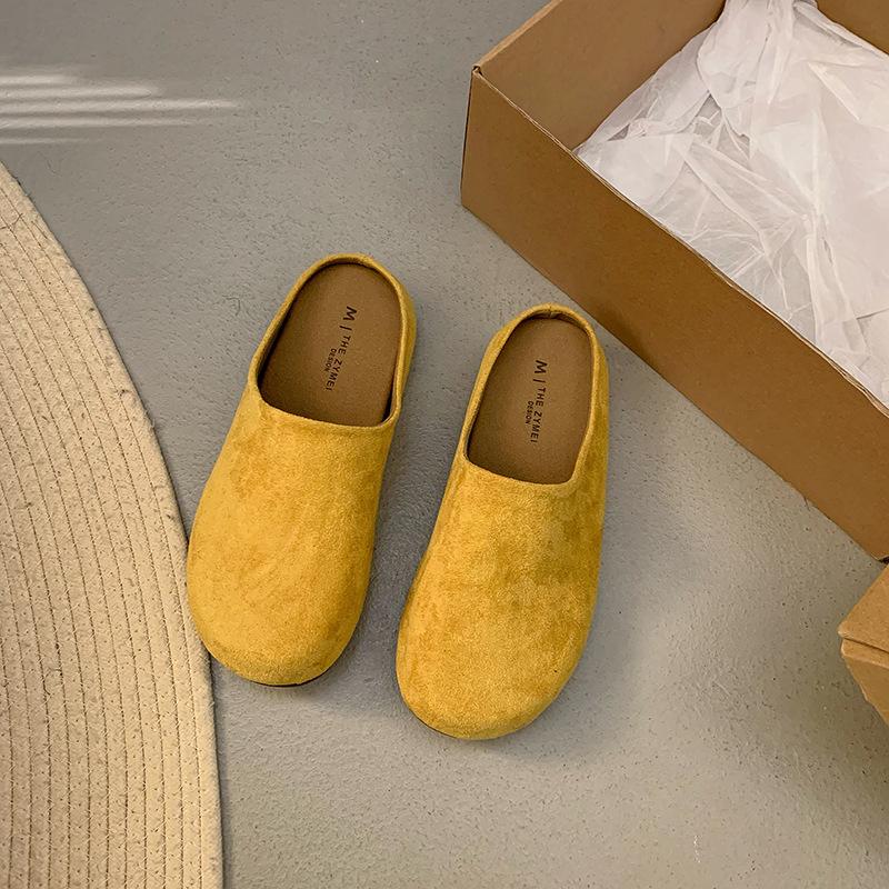 Мода 2025 Весна Лето Новая Женская Обувь Модные Нескользящие Балетки Мягкая Подошва Слипоны Удобные Повседневные Шлепанцы для Женщин