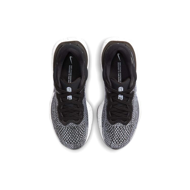 Nike ZoomX Invincible Run Flyknit Белые Черные Женские Кроссовки Серые CT2229-103