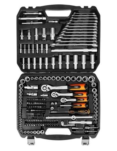 Socket Wrench Set 1/2'' 3/8'' 1/4'' 220 Pieces - T N10-220