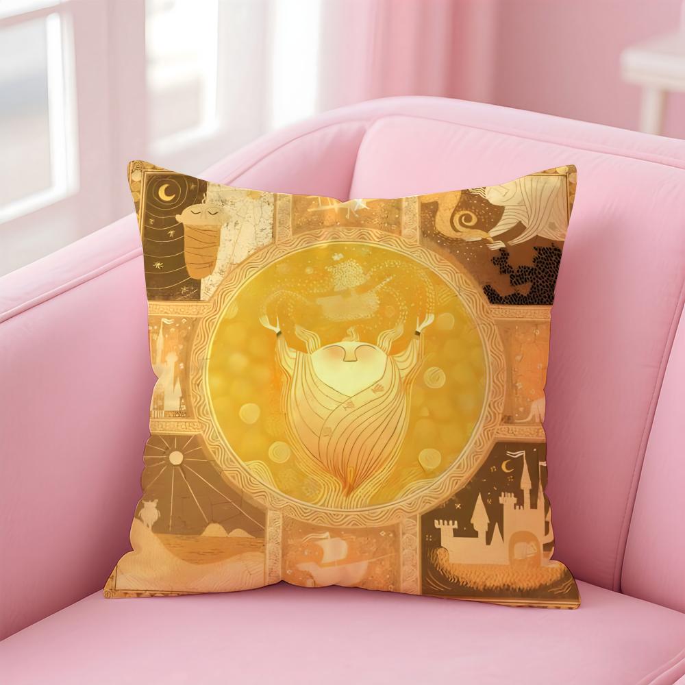 1PCS RRise Of The Guardians Arts Icons Cushion Cover Pillowcase Short Plush Invisible zipper Room Sofa Cushion Cover