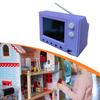 Dollhouse TV Tiny Television Food Toy 1/12 for Girl Dolls Simulation Miniature Landscape Mini