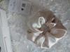Jedwabna gumka do włosów scrunchie mulberry 6A beżowa XL duża premium 6cm