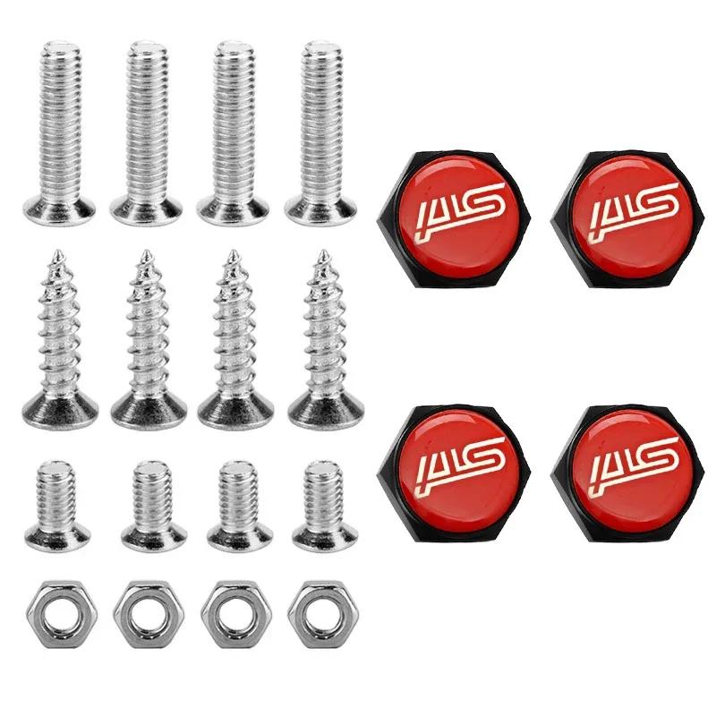 Car Decoration License Plate Bolts Chrome Screws Nuts for Subaru WRX BRZ STI Legacy Forester Outback Impreza Badge Accessories X777
