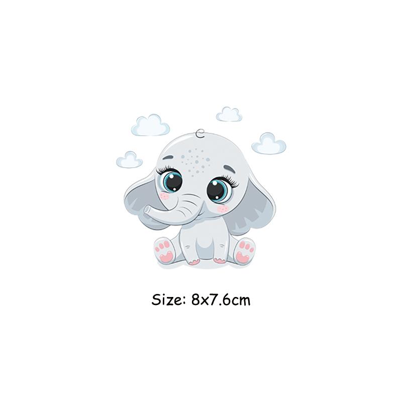 Термальная наклейка с милыми животными на одежде для кукол, детская одежда, наклейка «сделай сам», Parches Ropa, термопереносные нашивки, олень, единорог