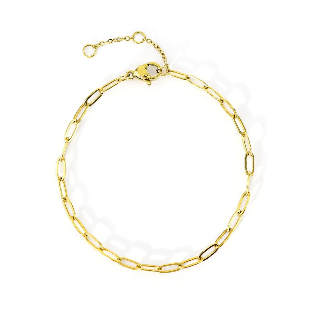 Браслет из титановой стали, женские простые ювелирные изделия, скрепка из нержавеющей стали, модный браслет, ювелирные изделия