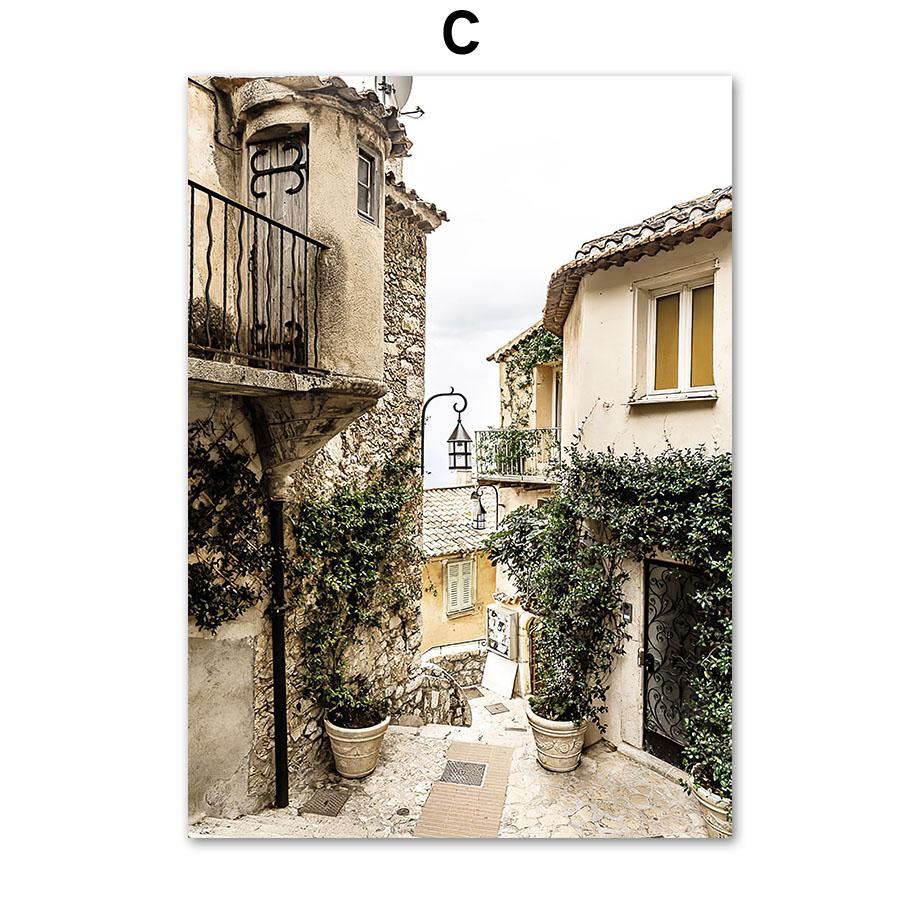 Подсолнух велосипед деревня весенний пейзаж настенная живопись на холсте плакаты на скандинавскую тему и принты настенные панно для декора гостиной