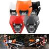 For KTM Motorcycle Headlight Plate 12V/5A Motocross Enduro Mask Motocross Headlamp  Outdoor