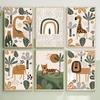 Lion Elephant Giraffe Tiger Dino Rainbow Nursery Wall Art Canvas Painting Nordic Posters And Prints Picture Baby Kids Room Decor