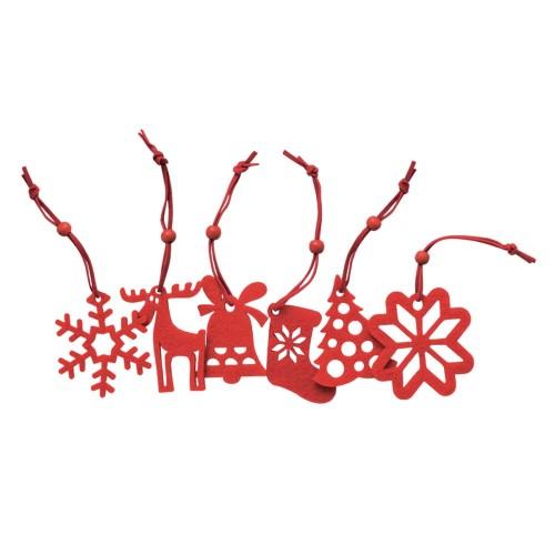 MidOcean Rouge Felt Christmas Tree Decoration Set