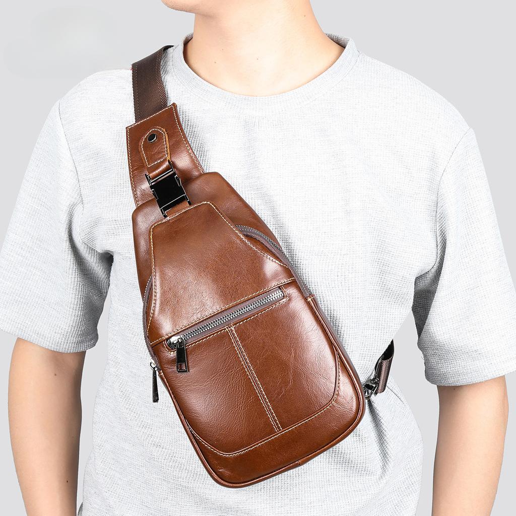 Сумка-мешок из воловьей кожи Head Layer, мужская многофункциональная сумка через плечо из натуральной кожи в стиле ретро