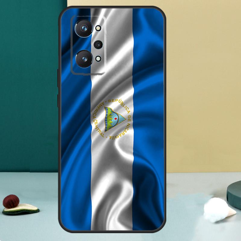 Флаг Никарагуа Для Realme 13 12 10 11 14 Pro Plus GT 6 5 6T GT7 Pro C55 C53 C51 C21Y C25S C75 C67 C61 Чехол