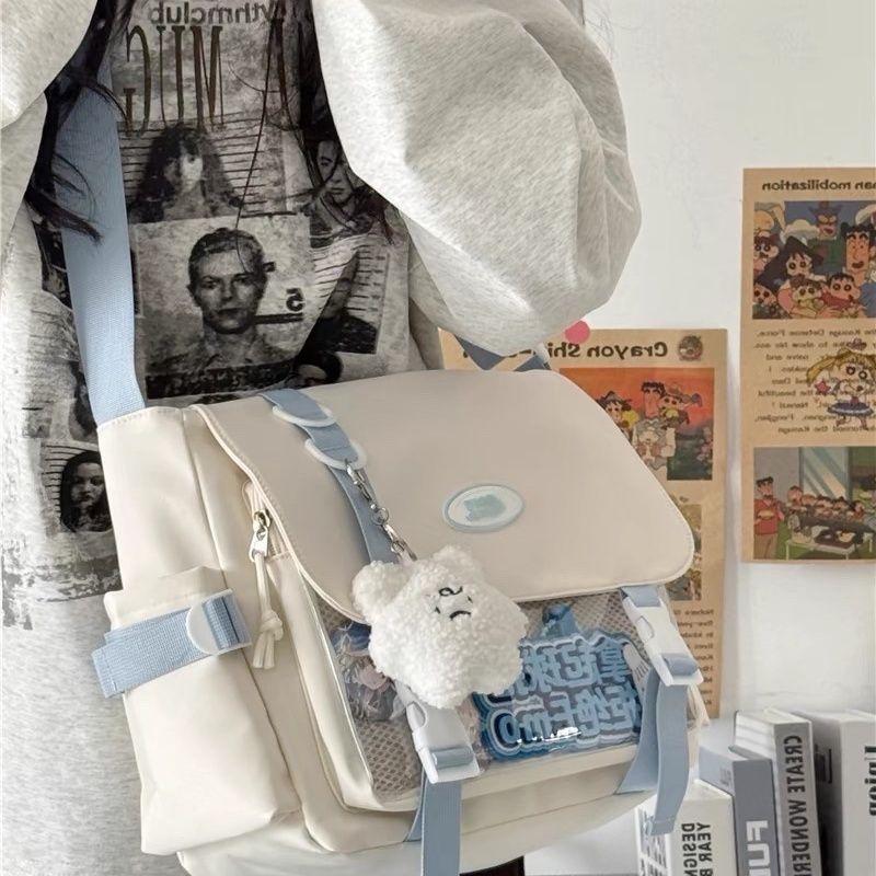 Японская высококачественная легкая сумка через плечо Y2k Ulzzang Ita Bag Преппи Стиль Большая вместимость Сумка-мессенджер 10 см Сумка для кукол