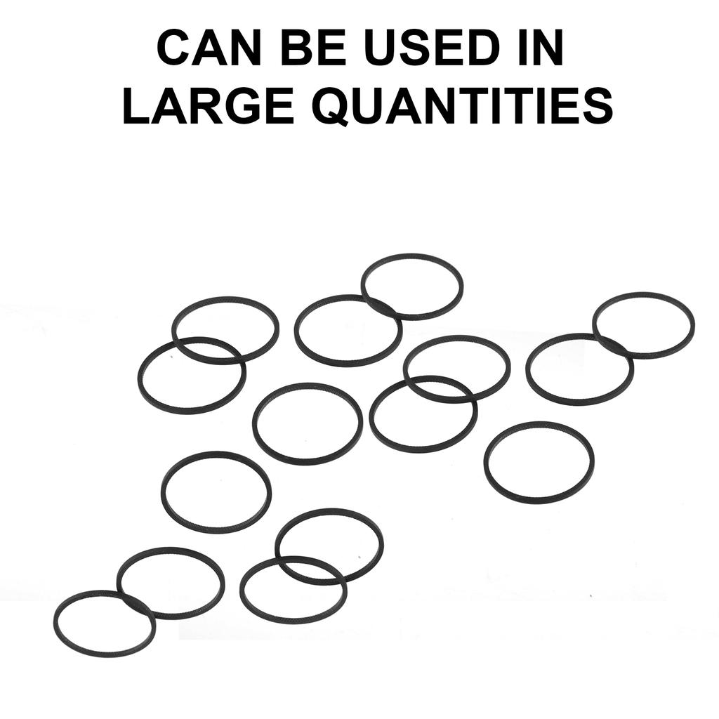 Резиновые приводные ремни 1,2 мм для проигрывателей кассетных проигрывателей магнитофонов диаметром 25/28/30 мм 50 шт.