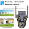 6MP 3K WIFI IP наружная камера слежения за движением PTZ видеокамера три объектива три экрана водонепроницаемая система безопасности