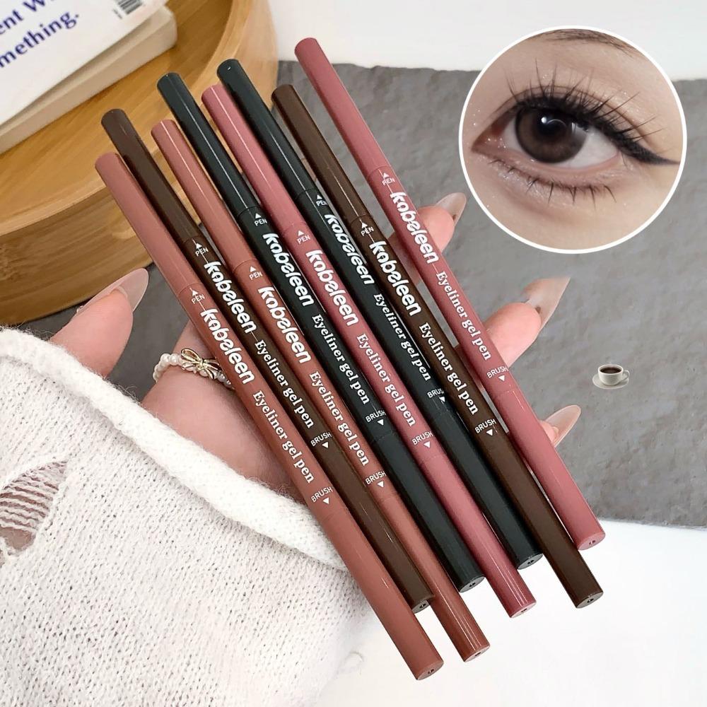 Double-headed Eyeliner Pencil Smooth Pigment Mocha Brown Soft Aegyosal Pen Waterproof Matte Lying Silkworm Natural Eyes Makeup