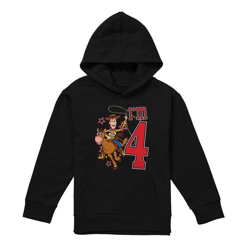Toy Story Childrens/Kids I'm 4 Woody Birthday Hoodie
