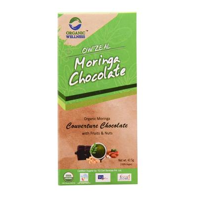 Шоколад с Морингой (42.5 г), Moringa Chocolate,  Organic Wellness