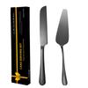 2Pcs Cake Knife Shovel Set Tableware Kit Serrated Edge Cake Server Blade Cutter Pie Pizza Shovel Wedding Birthday Party Cutlery