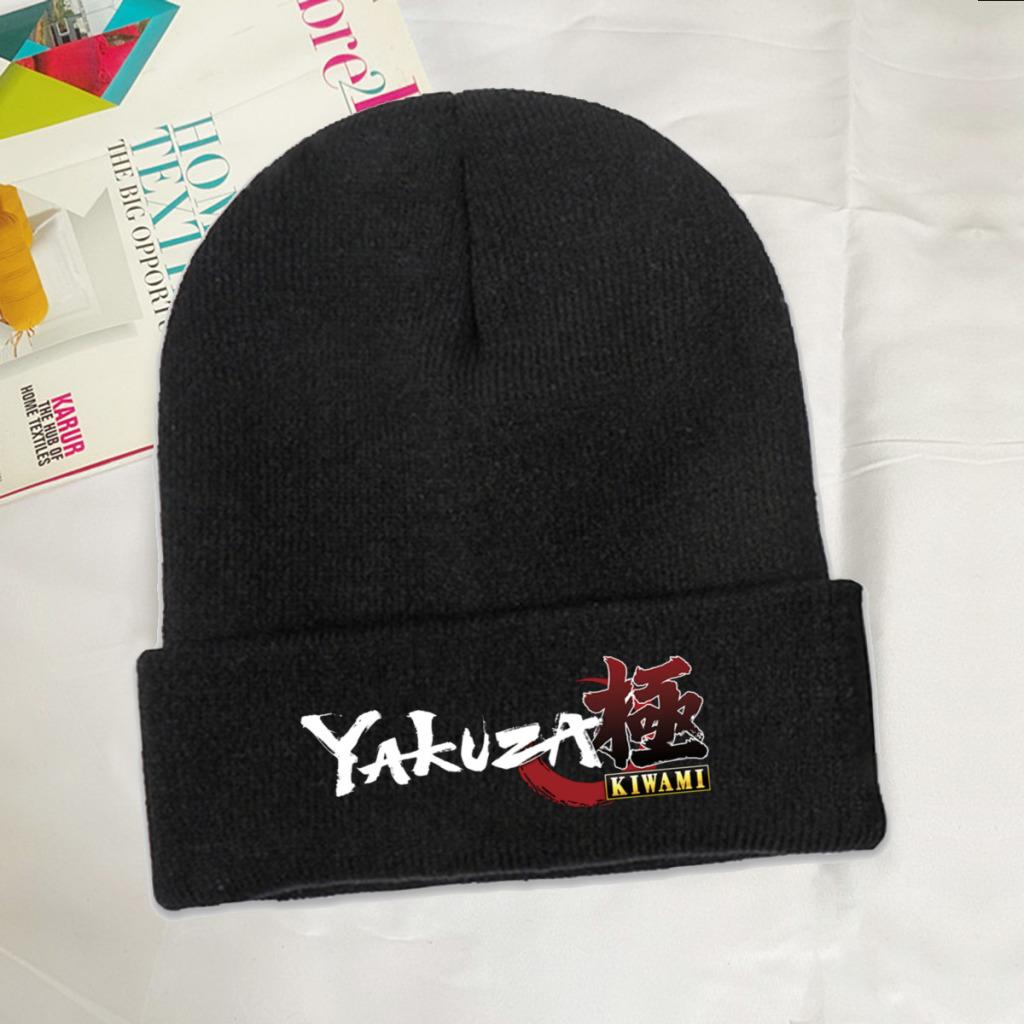 Вязаные шапки Yakuza Kiwami, женские шапки унисекс Skullies, зимние шапки, японский дракон, гангстер, кепка с изображением дыни в стиле хип-хоп, видеоигры