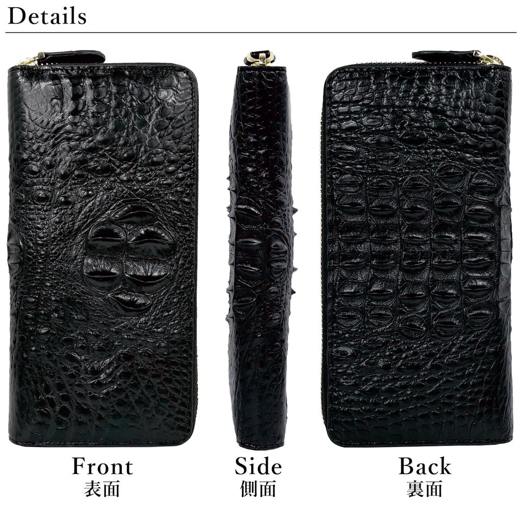 Taupe Crocodile Hornback Long Wallet Authentic Crocodile Long Wallet Genuine Leather Crocodile Leather Crocodile Leather Wallet Crocodile Leather