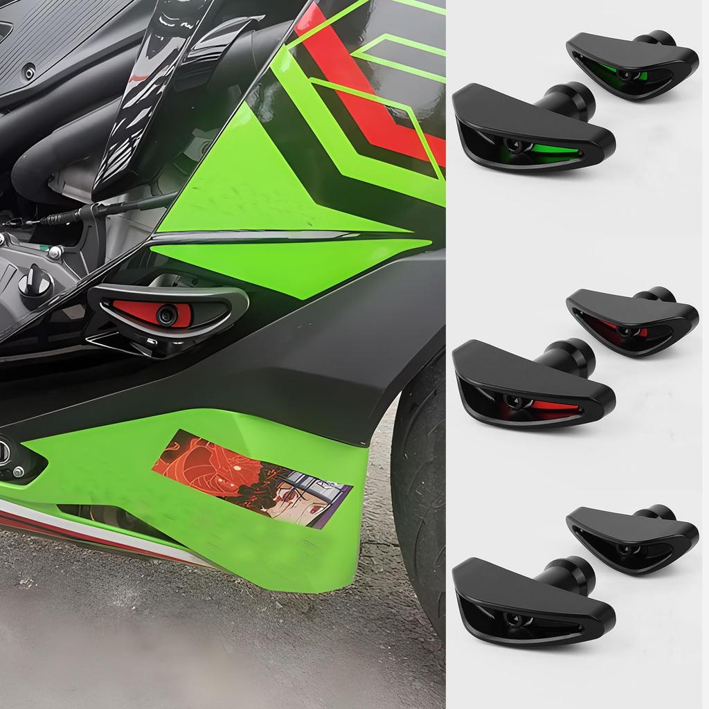 WOOGA Motorcycle Anti-Fall Pad Crash Protection Frame Slider Accessories Compatible with Kawasaki Ninja ZX-25R 2021 2022 2023 2024 ZX-4R SE/ZX-4R