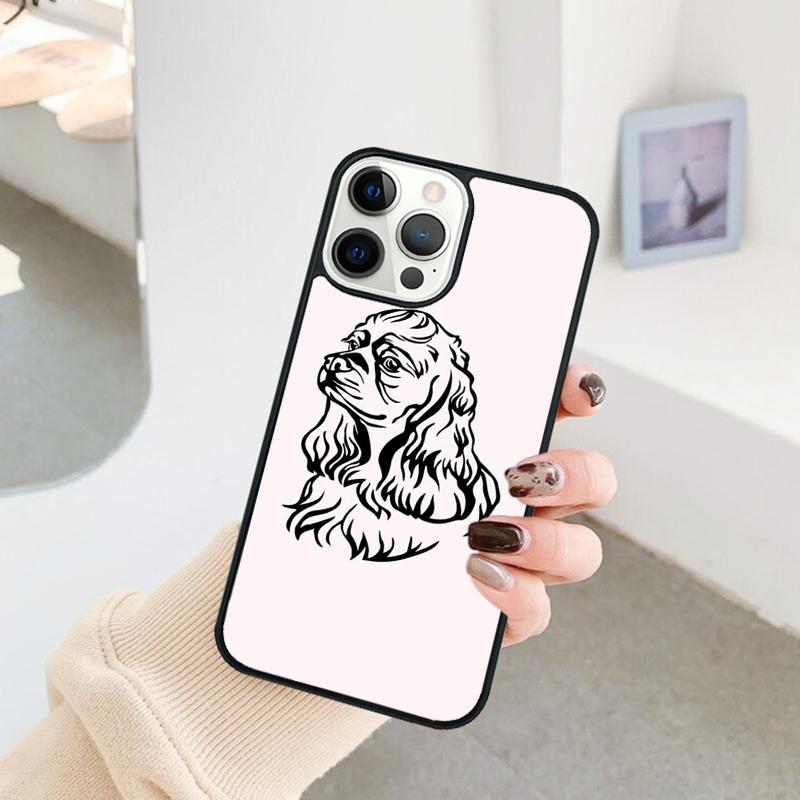 Funny Cocker Spaniel Dog Phone Case For iPhone 17 Air 16 15 14 11 12 13 Pro  MAX Plus coque Cover Shell