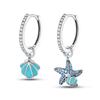 Серьги из стерлингового серебра S925, светящиеся серьги в форме морской звезды, модные, нишевые, High Sense