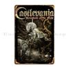 Castlevania Symphony Of The Night Металлическая табличка Постер Вечеринка Настроить Бар Принт Настенная роспись Жестяная вывеска Постер