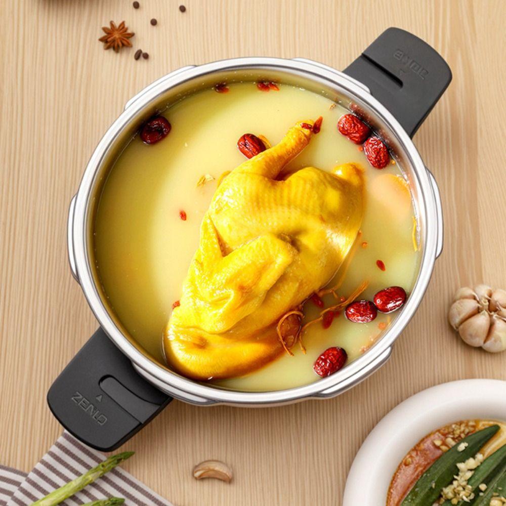 Мини-скороварка с двойной ручкой, утолщенная кастрюля для супа, многофункциональная скороварка, индукционная плита