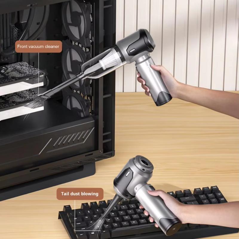 Беспроводной пылесос с щетками, пылеуловитель для автомобиля, мощный портативный прибор для уборки автомобиля, беспроводной очиститель для автомобиля