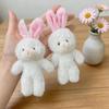 10Pcs Cartoon Animal White Rabbit Plush Keychain Easter Party Bunny Plush Dolls  Holiday Gift