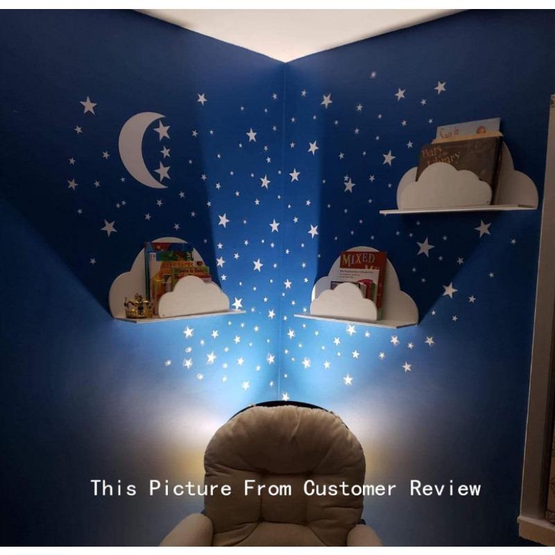 Комбинация звезд и луны, настенная наклейка для детей, детских комнат, спальни, фона, домашнего декора, обоев, самодельных наклеек, детских наклеек
