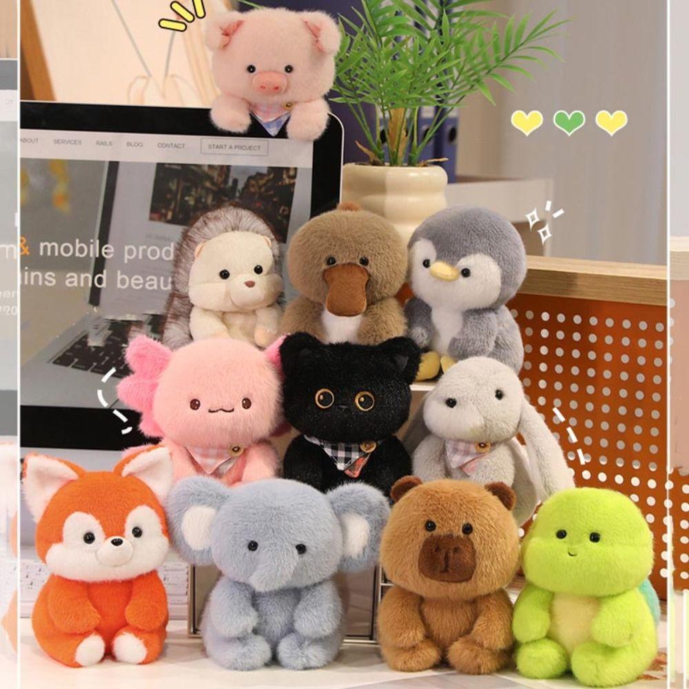 Elephant Plush Companion Doll 15cm Animal Plush Toy Fashion Stuffed Animal Pillow  Desk