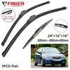 3 шт. щетки стеклоочистителя для Subaru Impreza Hatchback MK3 GE GV GH GR 2007-2014 24 "16" 16 "подходят для переднего лобового стекла, щетки для окон, резак, аксессуары