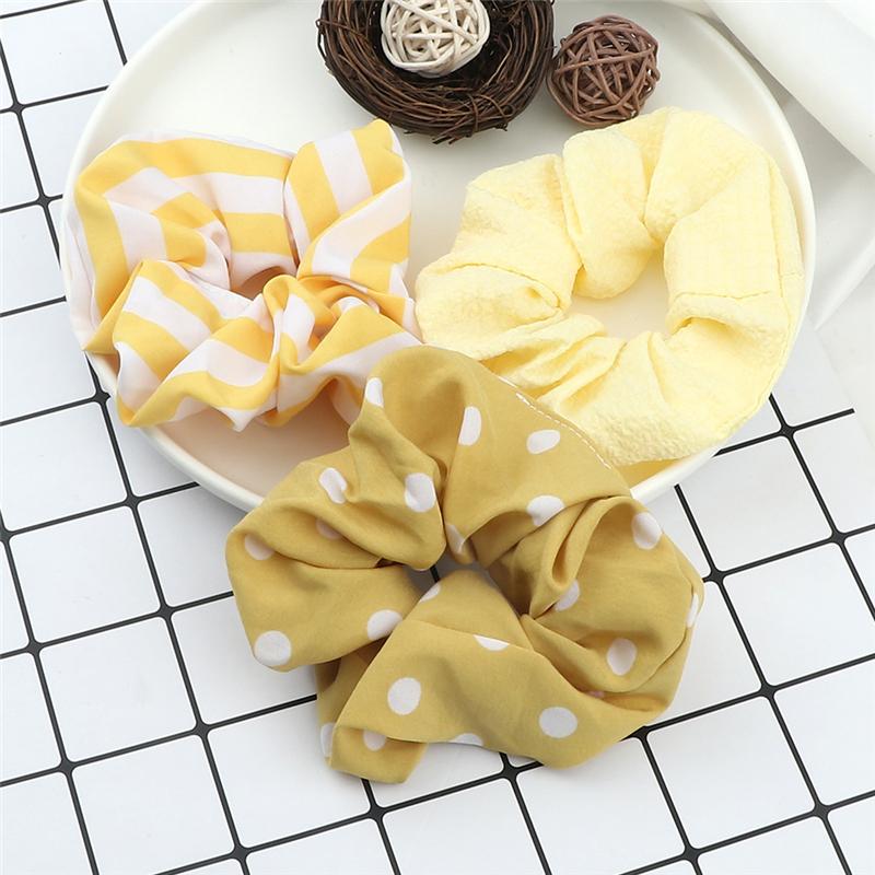 60 Styles Women Girls Satin Scrunchie Candy Color Hair Ties Rope Elastic Fashion Hair Bands Vintage Simple Hair Accessories Gift