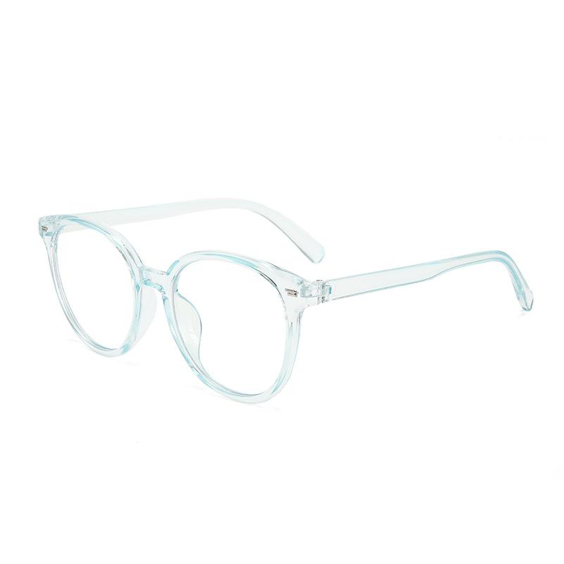 Ретро-круглая оправа анти-синие очки для мужчин и женщин, простая оправа прозрачные компьютерные защитные очки для глаз плоские
