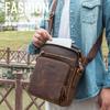 Shoulder Crossbody Can Hold iPad All Travel Shoulder Vertical [Contacts] Men's Handbag, Mini, Cowhide, Leather, Bag, Present, Bag, (Coffee)