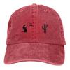 Регулируемая однотонная бейсболка Trex Cactus из стираного хлопка Trex Cactus Offline Funny Games Sports Woman Hat