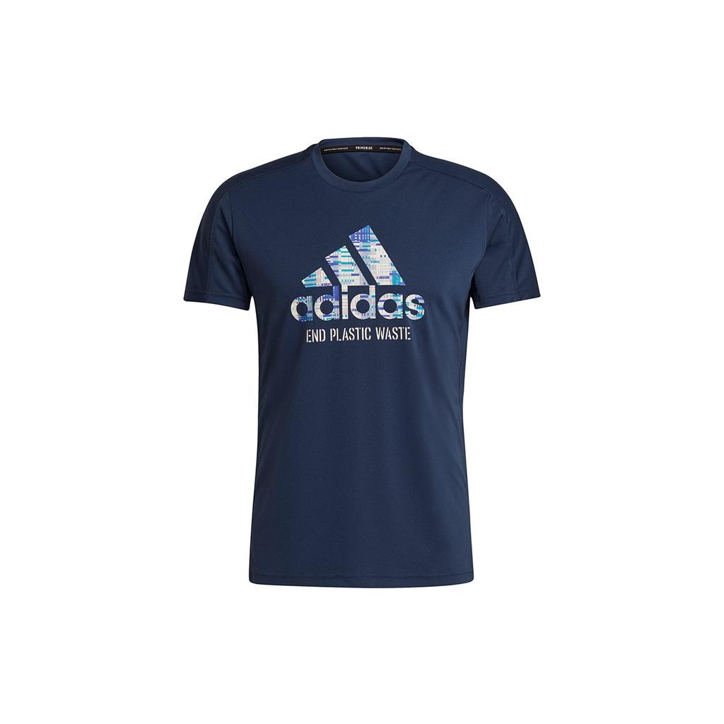adidas Мужская футболка для бега темно-синяя GJ6457