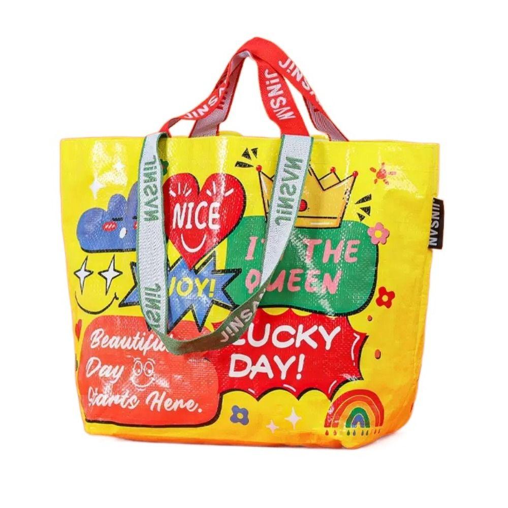 Ручная сумка-тоут большой вместимости, упаковочная сумка для хранения, креативная плетеная сумка-шоппер